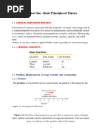 Chapter One: Basic Principles of Physics