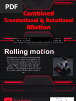 Combined Translational and Rotational Motion