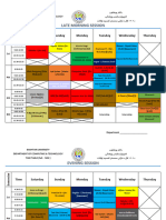 Combile TimeTable (Fall - 1402) - 2