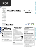 Marantz SR6007 Owners Manual