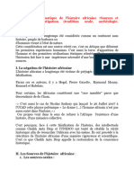 H 202 Problématique de L'histoire Africaine