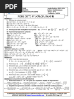 Fiche de TD N°1 Calcul Dans Ir