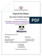 Conception Et Réalisation D'une Application de Gestion Des Interventions Liées Au Parc Informatique de Marjane FES - Mohammed BE