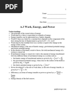 A.3 Work Energy and Power