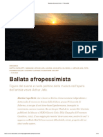 Ballata Afropessimista - Il Tascabile