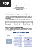 Italian A1.1 - Lesson Notes