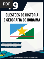 HistÃ Ria e Geografia Do Estado de Roraima