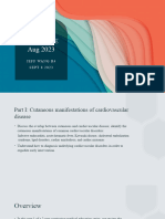 JAAD CME Aug 2023 - Cutaneous Manifestations of Cardiovascular and Vascular Disease