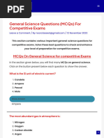 GeneralScienceQuestions (MCQS) ForCompetitiveExams-TopClassNotes 1702020711190