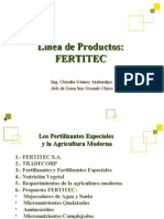 Linea de Productos - FERTITEC