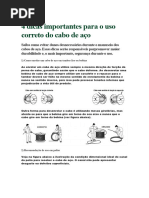 4 Dicas Importantes para o Uso Correto Do Cabo de Aço