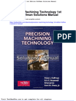 Full Download Precision Machining Technology 1st Edition Hoffman Solutions Manual