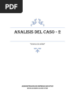 Analisis Del Caso 2 Sistemas de Calidad