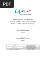 Informe de Homologación Del SVC-6 de La S.E. Pucallpa