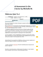 Appraisal and Assessment in The Government Sector Midterm Q1