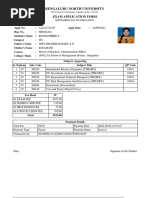 Bengaluru North University: Exam Application Form