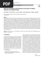 Real-Time Investigations and Simulation On The Impact of Lighting Ambience On Circadian Stimulus