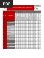 HSE-PR-14-FR-03, Matriz EPP Por Puesto de Trabajo