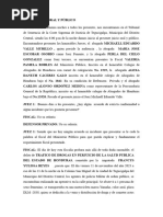 Guión Juicio Oral y Público Trafico de Drogas