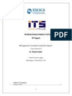 Management Consultant Evaluation Report - ITS V1.0