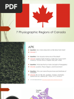 7 Physiographic Regions of Canada Power Point