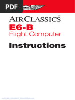 Manual ASA Electronics E6-B