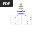 2023 Energy and Heat Practice Tests Answers