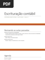 Aula 2 - Escrituração Contábil