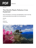 Article The World's Plastic Pollution Crisis