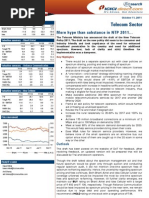 ICICIdirect NewTelecomPolicy2011 SectorUpdate