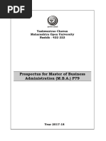 Prospectus For Master of Business Administration (M.B.A.) P79