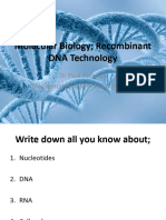 Lecture 12 Molecular Biology