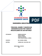 Proceso, Diseño y Equipos de Deshidratacion Por Tamices Moleculares de Gas Natural