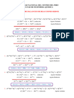 Practica Balanceo Reacc - Redox