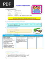 Actividad Nuestros Derechos y Deberes Van de La Mano