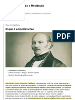 Palestra Espírita - Espiritismo, Oração e Meditação