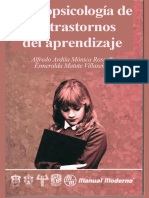 Neuropsicología de Los Trastornos Del Aprendizaje