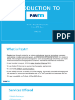 Introduction To PAYTM