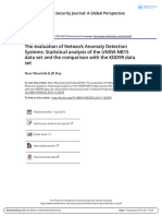 The Evaluation of Network Anomaly Detection Systems: Statistical Analysis of