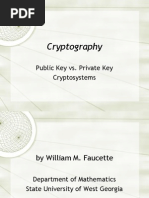 Cryptography: Public Key vs. Private Key Cryptosystems