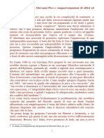 Interdisciplinarità Di Giovanni Pico e Compartecipazione Di Umiliati e Offesi