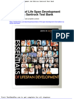 Full Download Essentials of Life Span Development 2nd Edition Santrock Test Bank