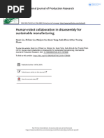 Human-Robot Collaboration in Disassembly For Sustainable Manufacturing