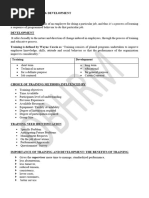 Module 7 Learning Training + Development