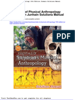 Full Download Essentials of Physical Anthropology 10th Edition Jurmain Solutions Manual