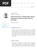 Refurbishment of Repairable Spares - Integration Between SAP-PM and SAP-MM - SAP Blogs