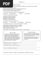 Examen Español Segundo Bimestre