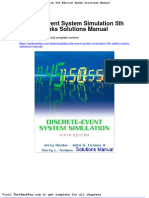 Full Download Discrete Event System Simulation 5th Edition Banks Solutions Manual