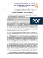 Assessing Emotional Intelligence and Academic Performance Among Male Field Hockey Varsity Student Athletes and Non-Athletes