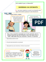 Ficha Lun Comun Escribimos Una Infografía